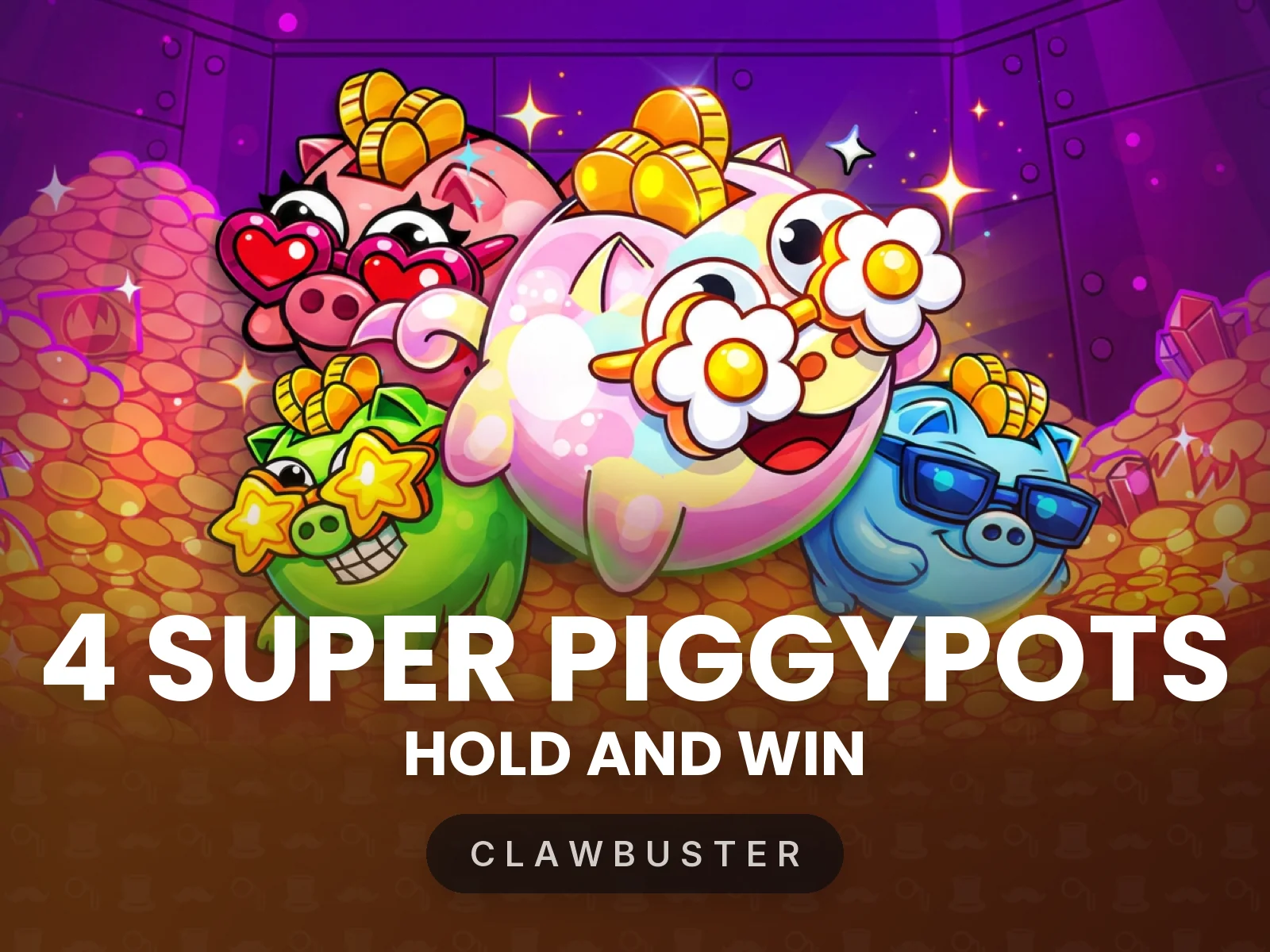 4 Super Piggypots: Hold and Win
