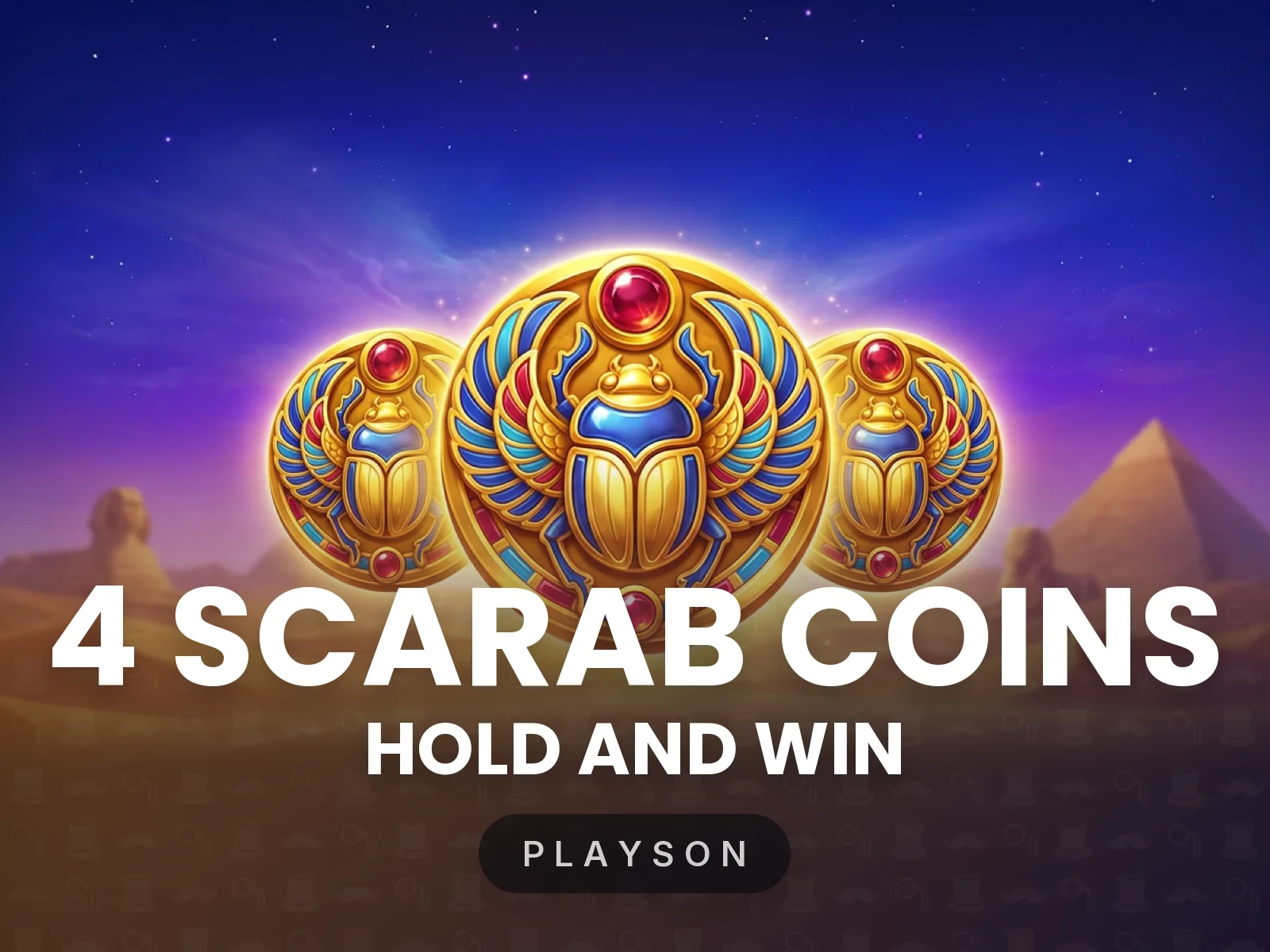 4 Scarab Coins: Hold and Win