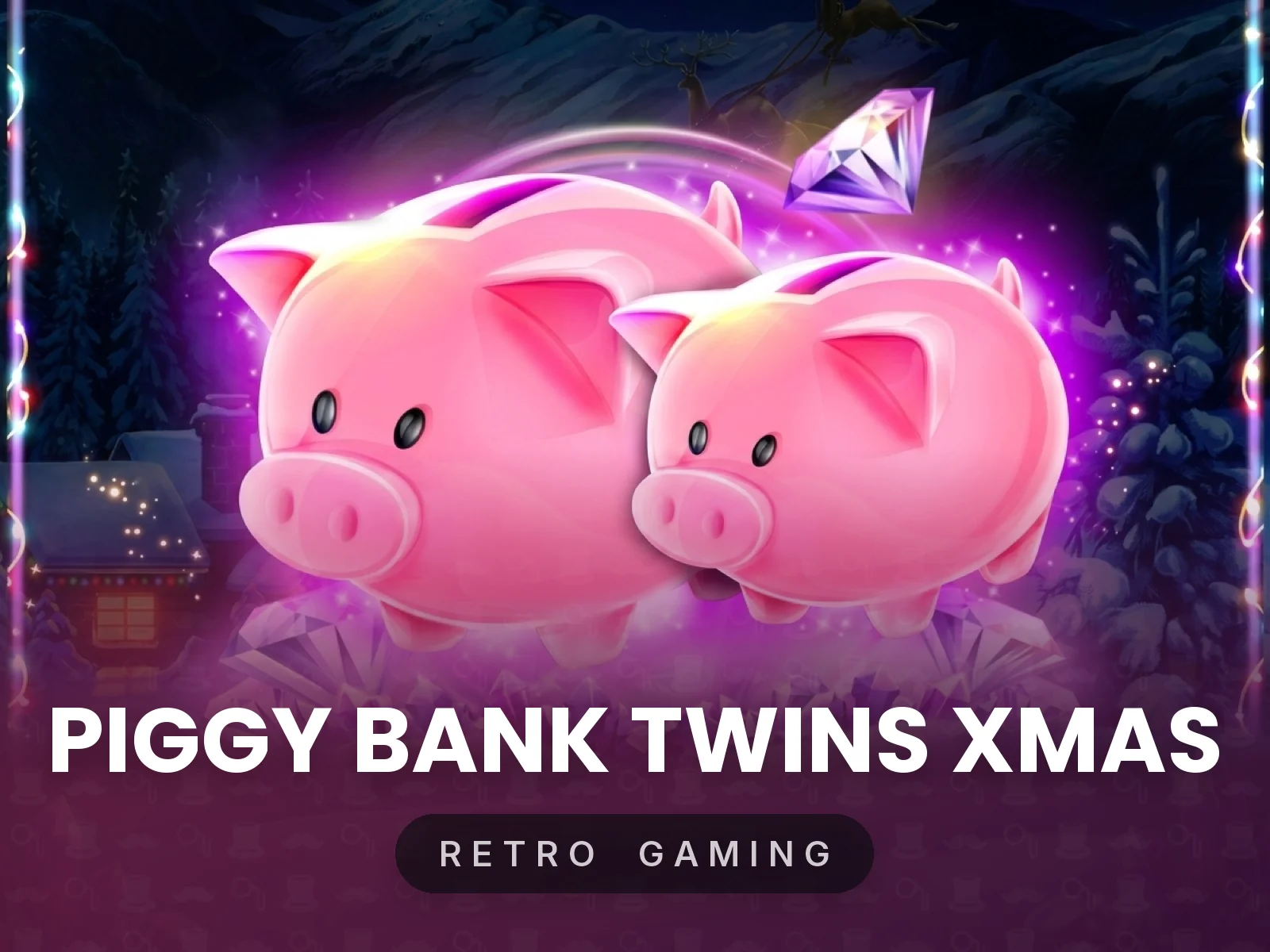 Piggy Bank Twins Xmas