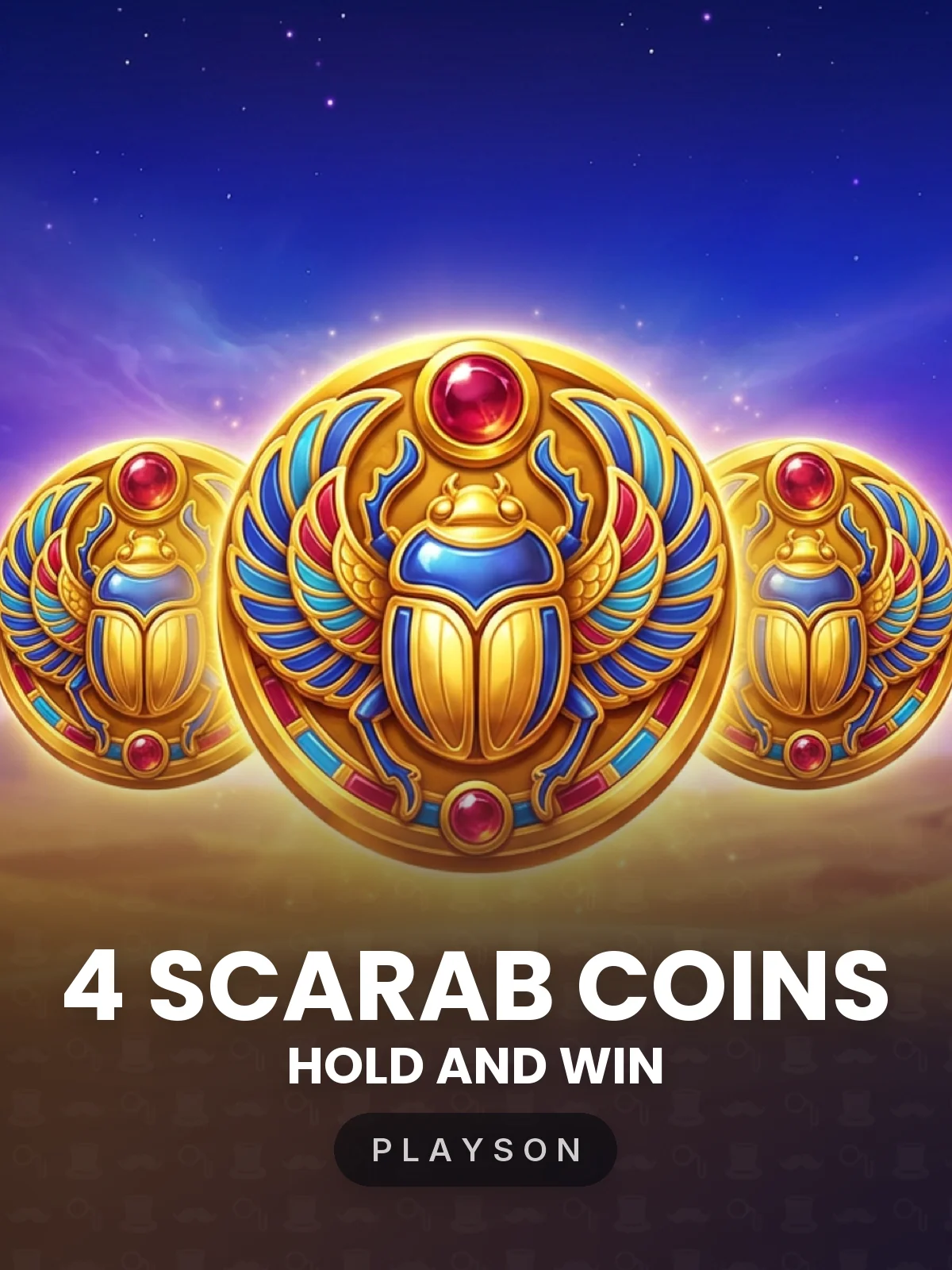 4 Scarab Coins: Hold and Win